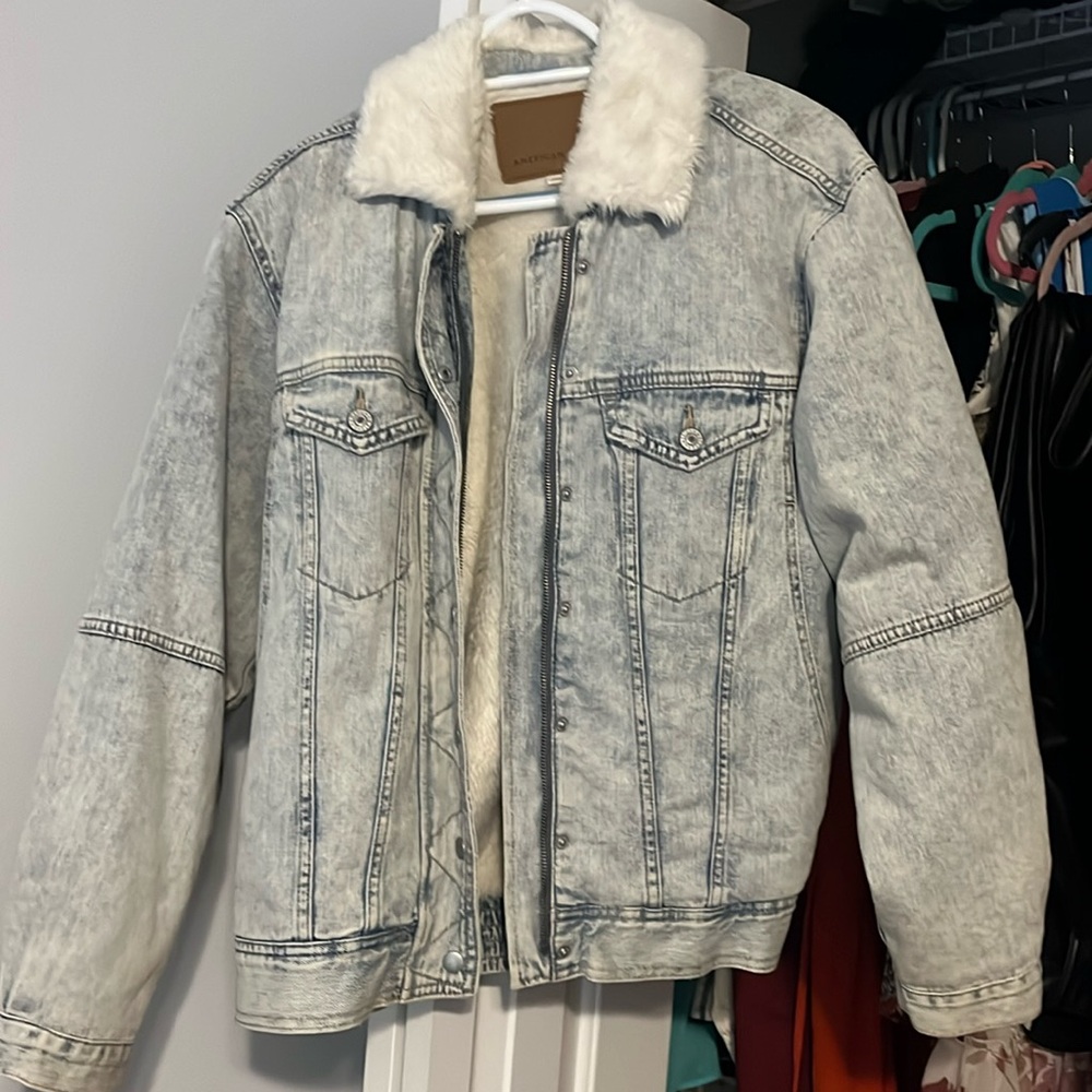 Bomber Jean jacket. American Eagle